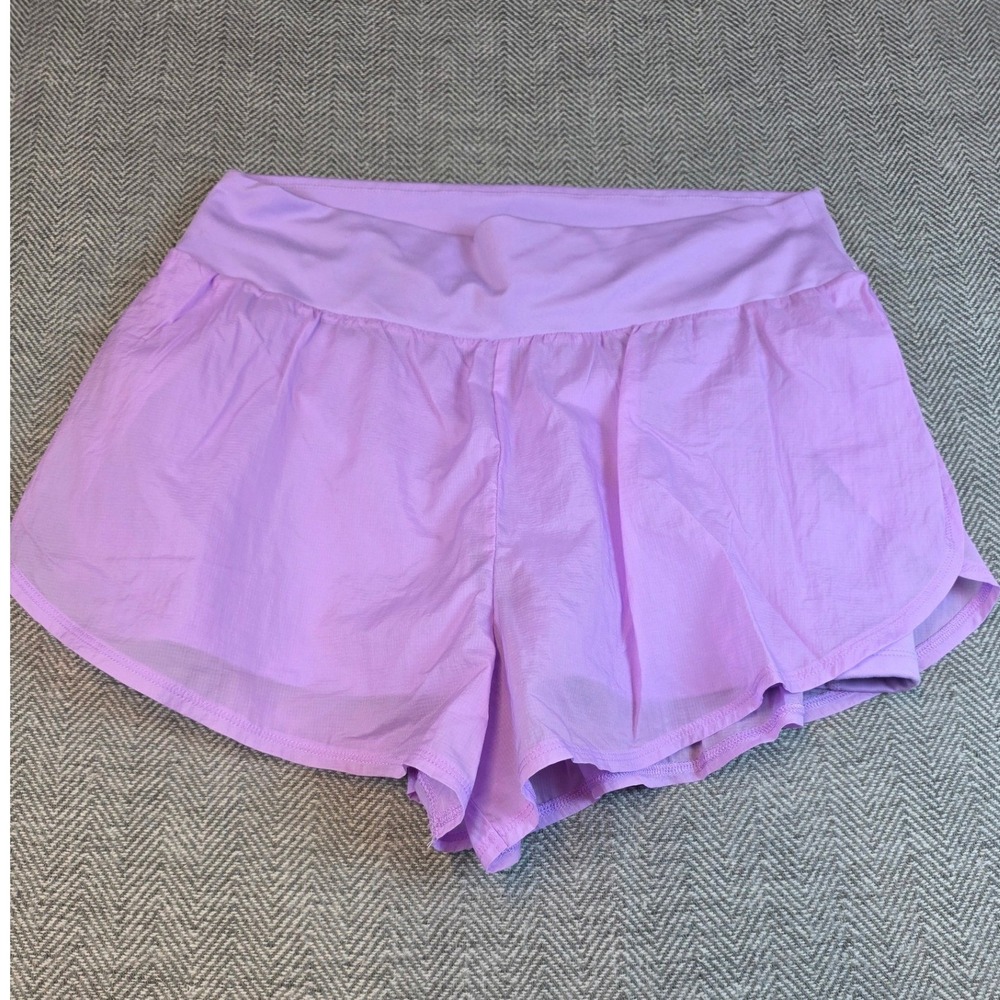 All in Motion Womens Purple Running Shorts XL Built-in Liner Athletic Gym XL